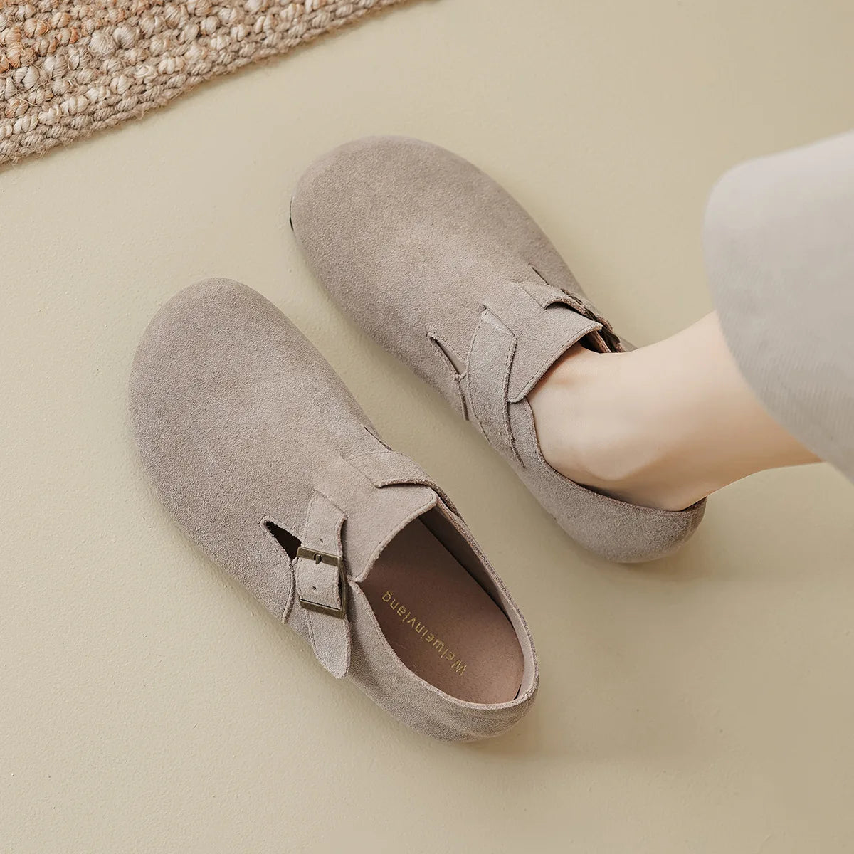 2023 Spring and Autumn Women’s Flat Shoes Genuine cowhide Fashion mary jane Ladies casual leather shoes boat shoes