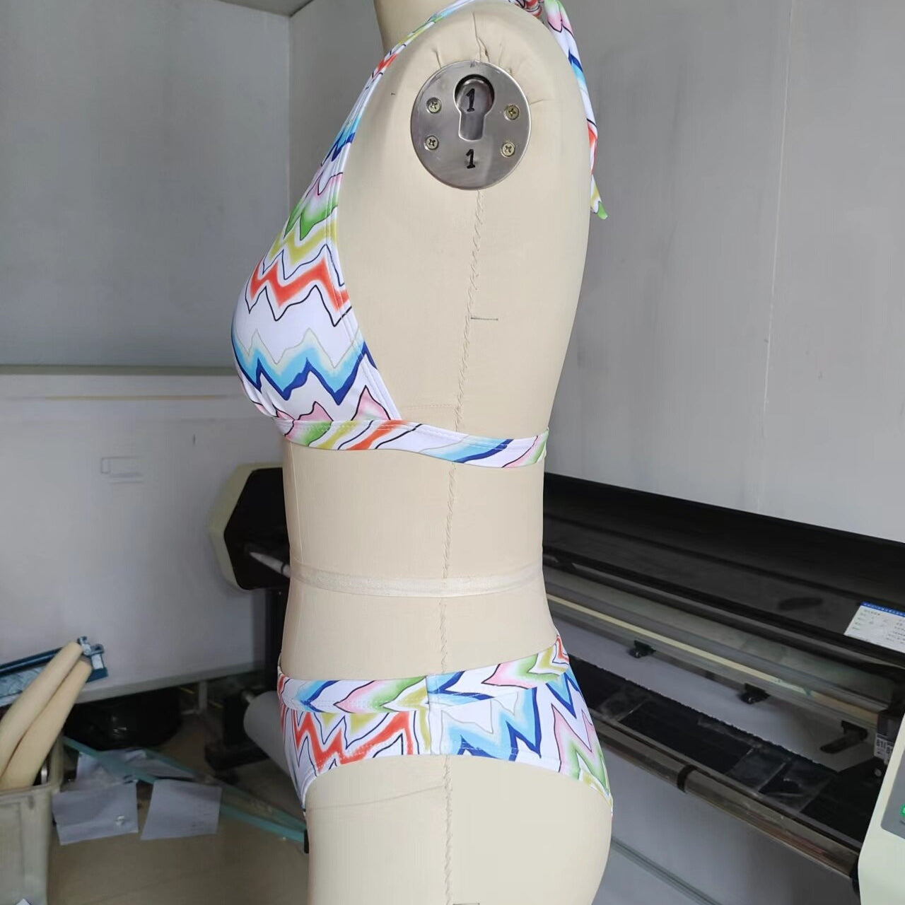 Tankini Fashion Colorblock Rainbow Striped Beach Swimsuit Set - Suit Surf Wear String Bathing Suit Luxury