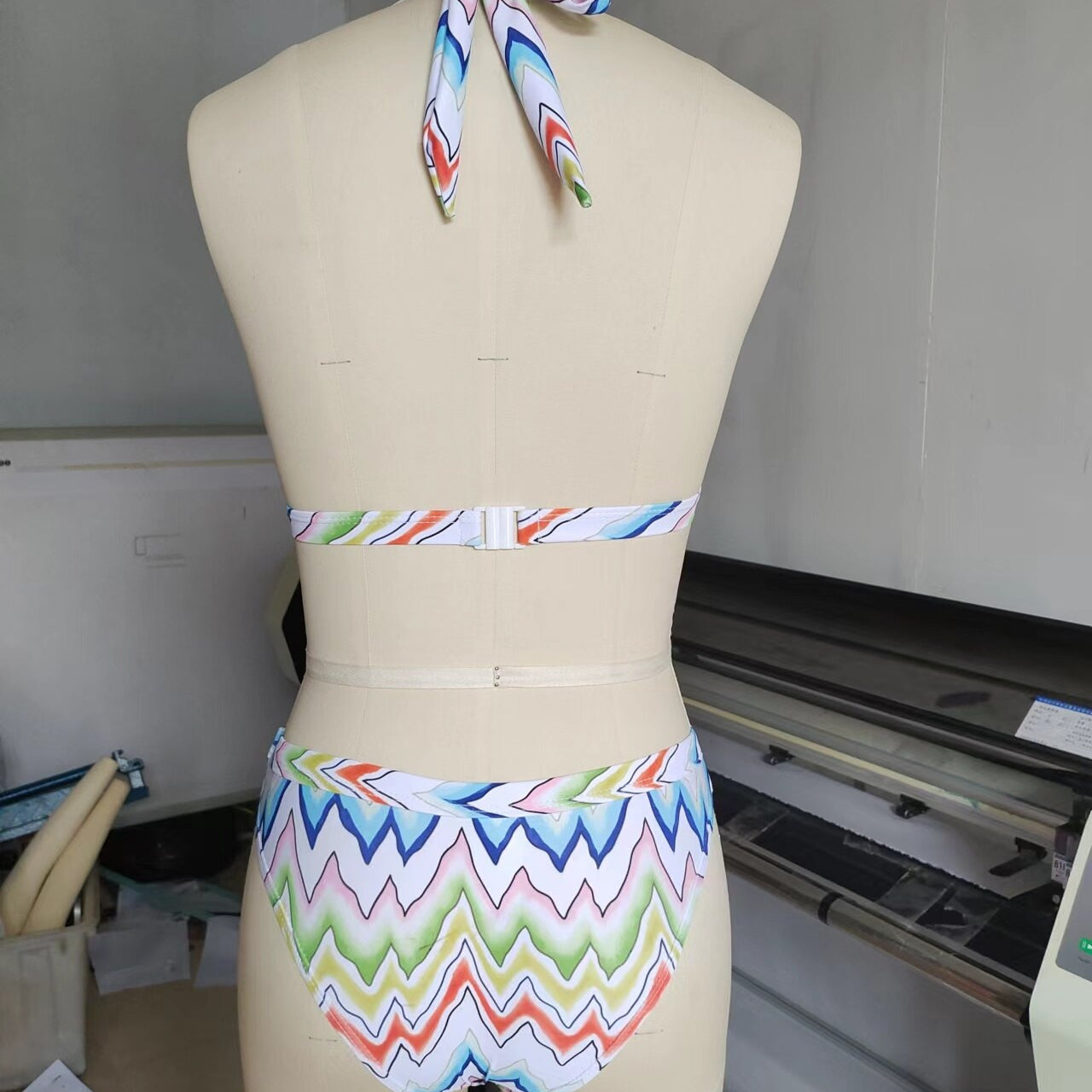 Tankini Fashion Colorblock Rainbow Striped Beach Swimsuit Set - Suit Surf Wear String Bathing Suit Luxury