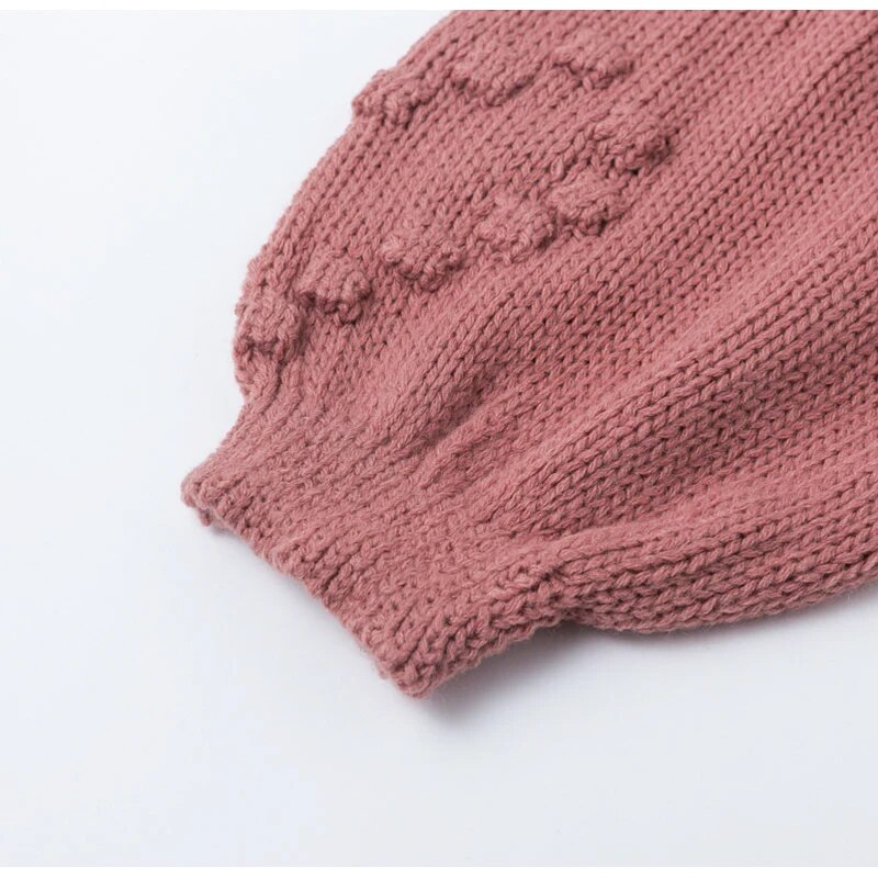 AYUALIN Lantern Long Sleeve Oversize Sweater Cardigans Vintage Heart 2024 Knit Autumn Winter Coat Women Loose Jumper Outwear