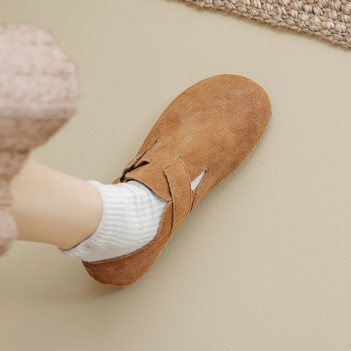 2023 Spring and Autumn Women’s Flat Shoes Genuine cowhide Fashion mary jane Ladies casual leather shoes boat shoes