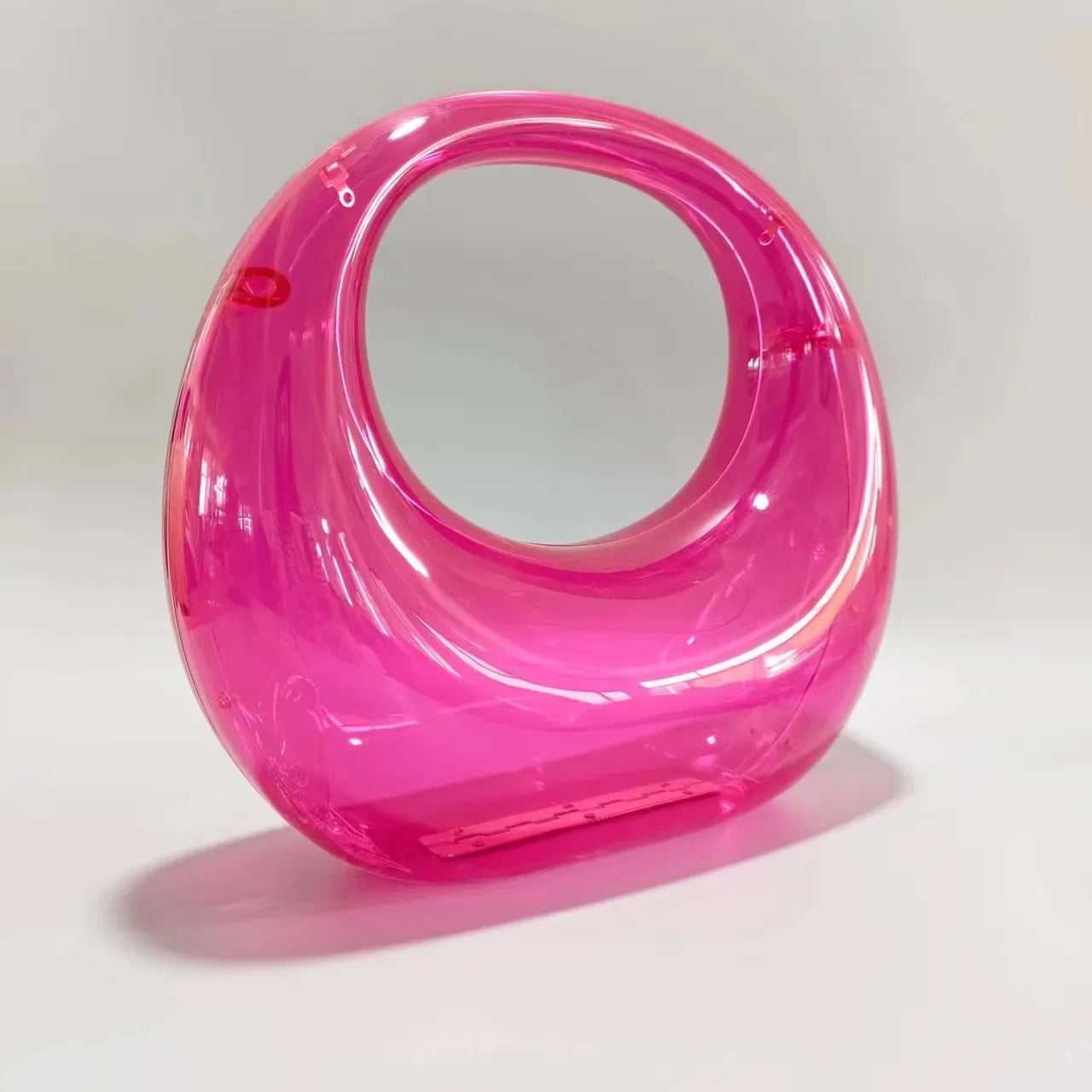 Acrylic Women Bags Luxury Designer Handbags Personality Handbag Dresses Suitcase Clear Beach Bag Bucket green S