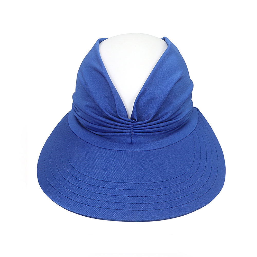 Aettechgd 2024 New Women's Summer Hat Outdoor UV Protection Sun Visor Hat Empty Top Hat Travel Seaside Beach Hat Sunscreen Blue