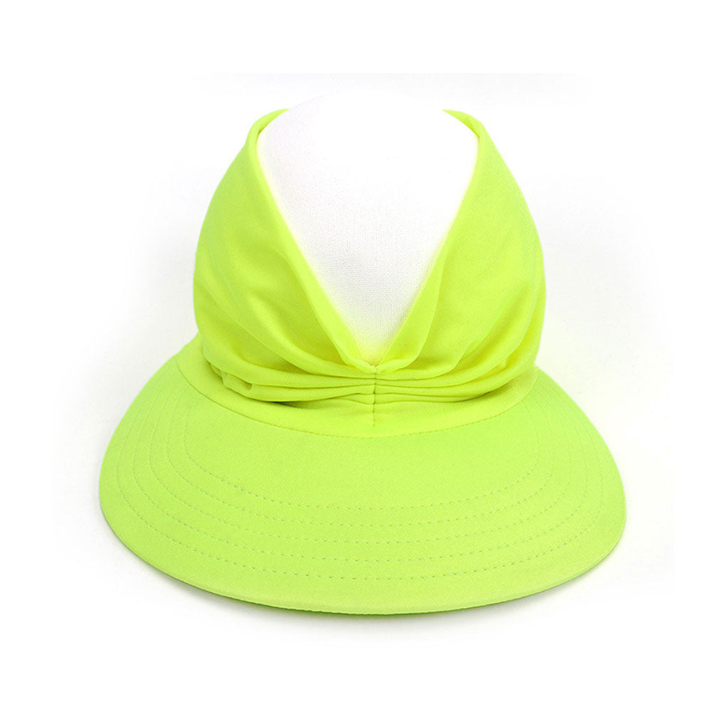Aettechgd 2024 New Women's Summer Hat Outdoor UV Protection Sun Visor Hat Empty Top Hat Travel Seaside Beach Hat Sunscreen Army Green