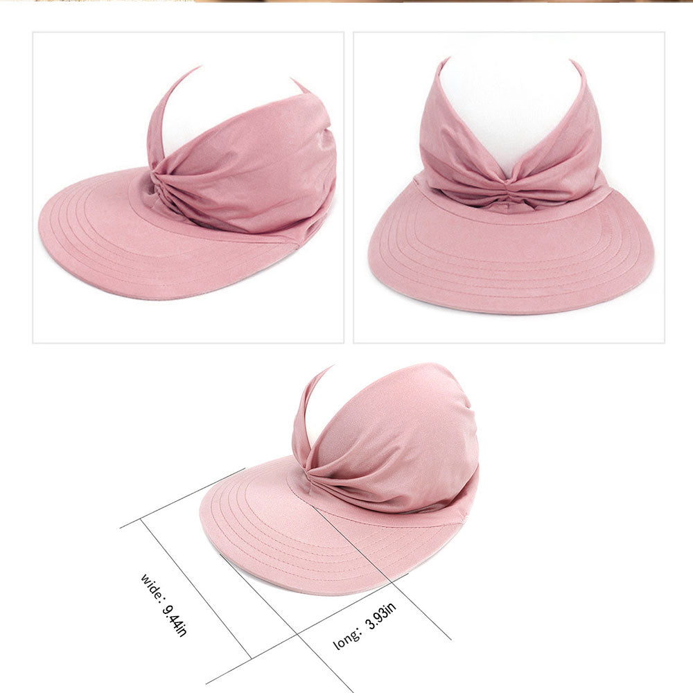 Aettechgd 2024 New Women's Summer Hat Outdoor UV Protection Sun Visor Hat Empty Top Hat Travel Seaside Beach Hat Sunscreen