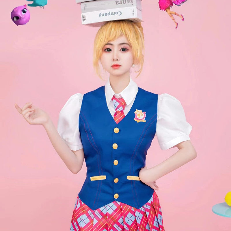 Anime Movie Barbie Costume For Women Margot Robbie Delancy Cospaly Girl JK Uniform Halloween Carnival Party Ladies Dresses Set