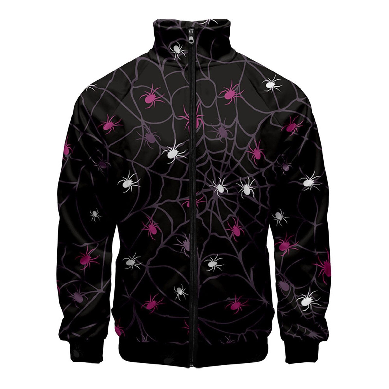 Athletic Hoodless Sweetshirts Halloween Jacket Lightweight Softshell Coat Relaxation Sportwear Zipper Male Tops Fleece Sweaters Hot Pink
