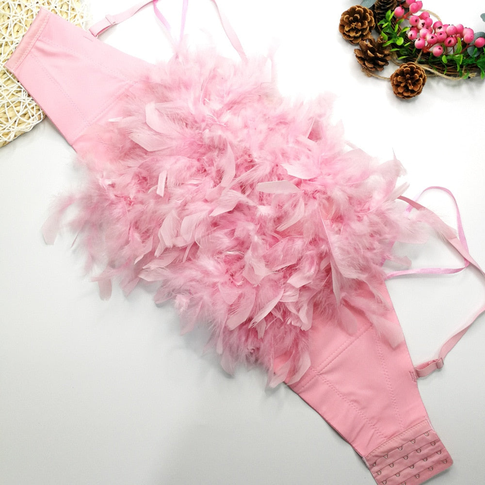 Autumn Feather Women T Shirt Camiseta Mujer Casual Tops Tee Woman Clothes Fashion Crop Top Roupas Femininas Ladies T-Shirt Blusa 8252-pink