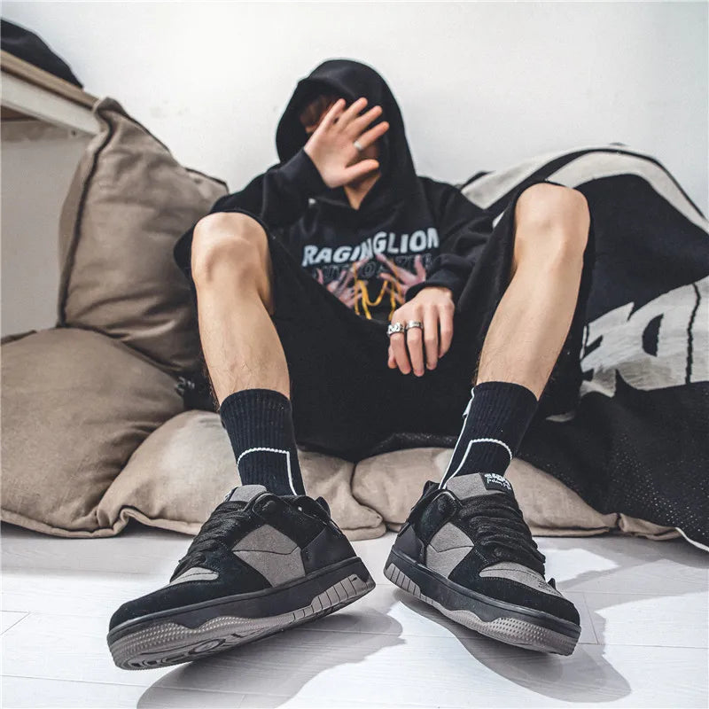 Autumn Men's Shoes Versatile Niche Trendy Sports Shoes Color Matching Thick Sole Fashion Casual Shoes