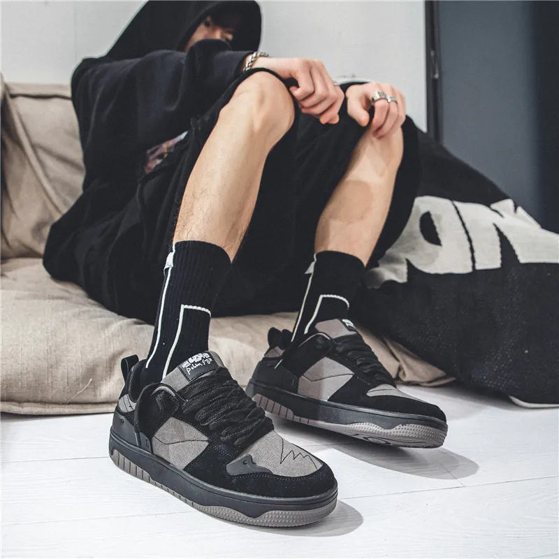 Autumn Men's Shoes Versatile Niche Trendy Sports Shoes Color Matching Thick Sole Fashion Casual Shoes