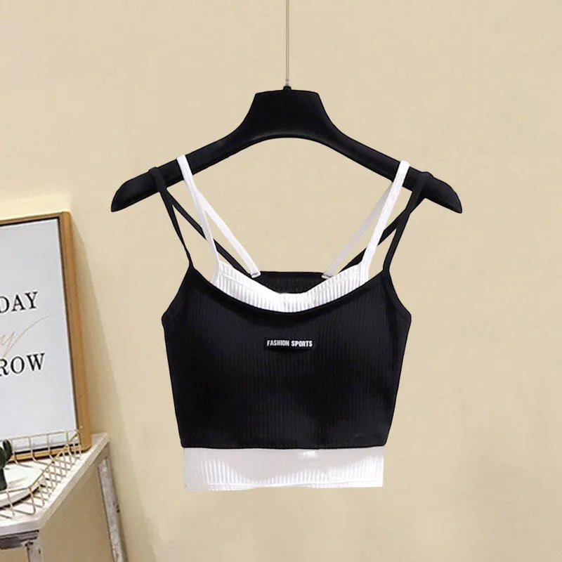 Autumn New Loose Casual Shirt Personalized Bra Work Clothes Wide Leg Trousers Three Piece Elegant Women's Pants Set black bra