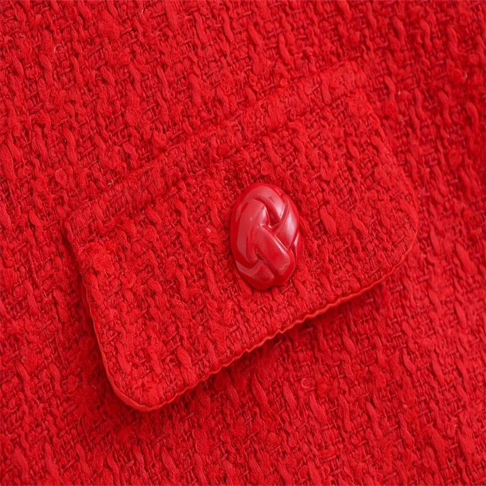 Autumn New Women's Wear European and American Style Fashion Coarse Jacket Coat