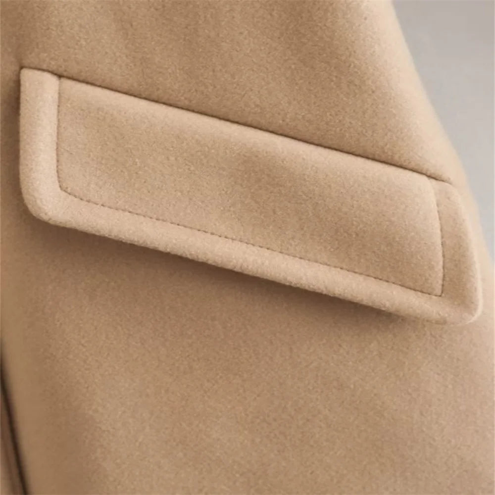 Autumn New Women's Wear European and American Style Loose French Small Crowd Loose Long Sleeve Casual Coat Coat Coat