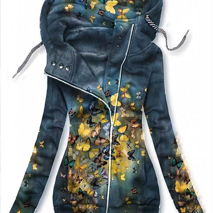 Autumn Winter Woman Sweatshirt Fleece Hooded Zipper Hoodies Female Casual Woman Cardigan Clothes for Teens 10