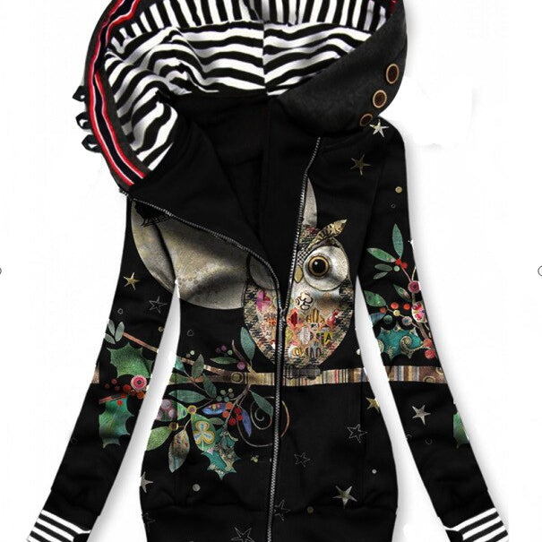 Autumn Winter Woman Sweatshirt Fleece Hooded Zipper Hoodies Female Casual Woman Cardigan Clothes for Teens 8