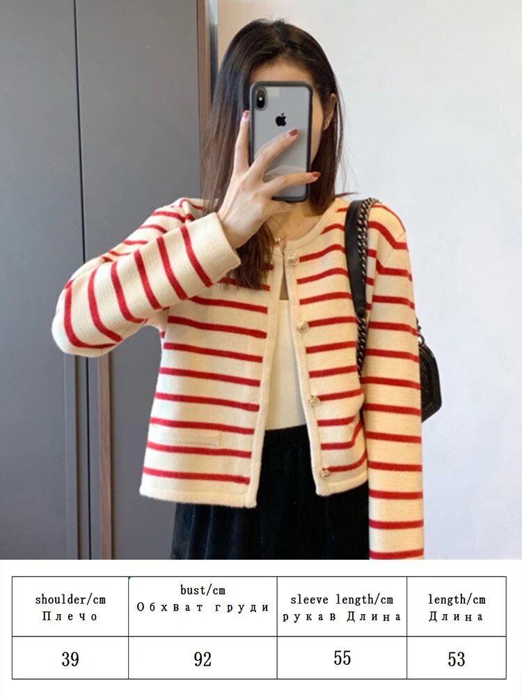 Autumn Winter Women Cardigan Knitted Sweater Jacket Warm Embroidery Fashion Knit Cardigans Coat Lady Loose Sweaters 2022 9 One Size