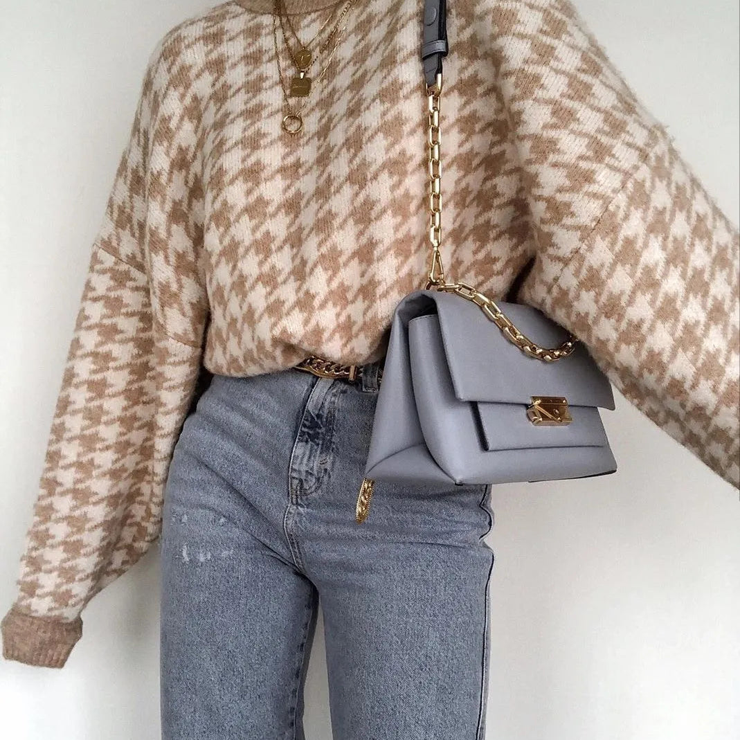 Autumn Winter Women Cardigan Knitted Sweater Jacket Warm Embroidery Fashion Knit Cardigans Coat Lady Loose Sweaters 2022 Navy Blue One Size