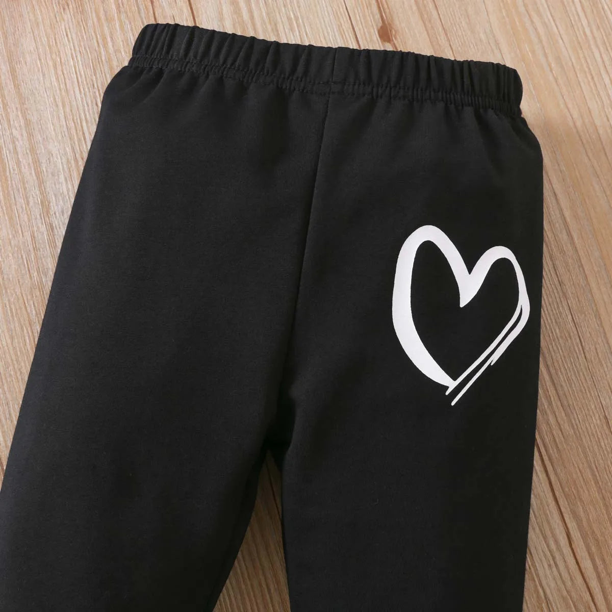 Autumn girls long-sleeved love printed blouse + trousers cotton baby Valentine's day pullover kids fashion casual clothing