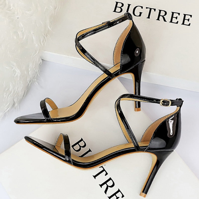 BIGTREE Shoes Sexy High Heels Women Pumps Sparkle Sequins Stiletto Heels 10 Cm Party Shoes Women Heels Summer Women Sandals New