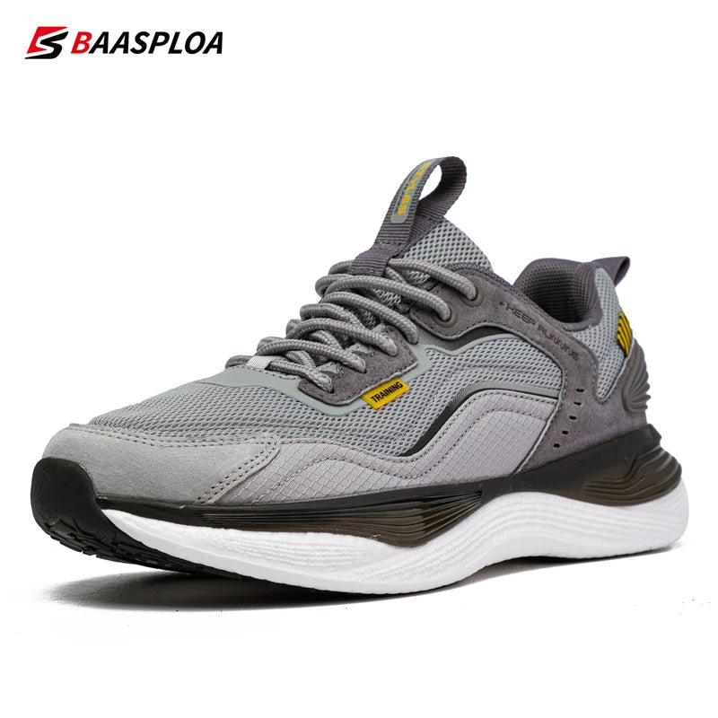 Baasploa Men's Spring Running Shoes Outdoor Non-Slip Breathable Light Sports Running Shoes able Sneakers Running Shoes 131105-QH