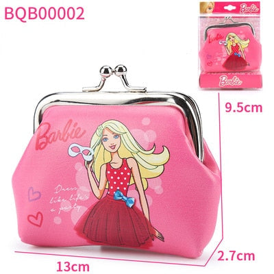 Barbie Children&#39;s Coin Purse Anime Cartoon Girls Portable Small Princess Purse Kawii Kids Mini Wallet Clutch Handbag for Gifts AMAIO