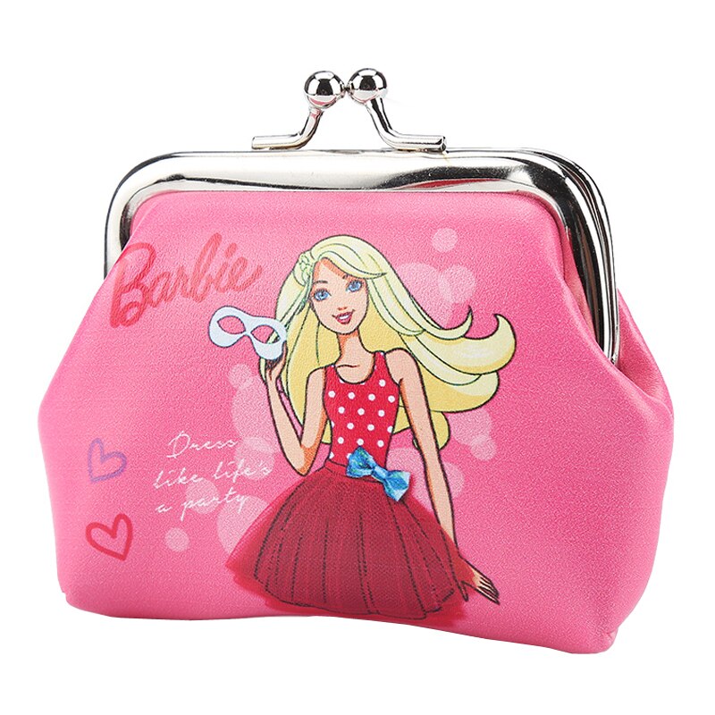 Barbie Children&#39;s Coin Purse Anime Cartoon Girls Portable Small Princess Purse Kawii Kids Mini Wallet Clutch Handbag for Gifts AMAIO