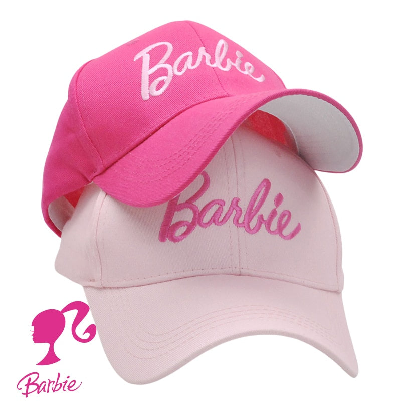 Barbie Letter Baseball Cap Ins Korean Version Y2K Girls Cute Embroidery Hat Female Summer Casual Fashion Peaked Cap Sun Viser AMAIO