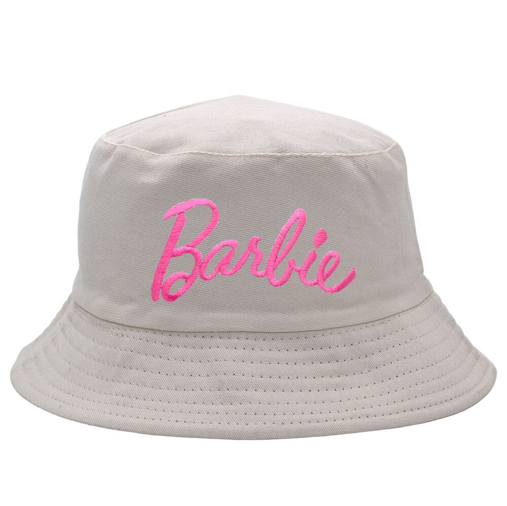 Barbie Macaron Fisherman Hat Summer Casual Sunshade Anime Kawaii Wide Brim Fishing Cap Women's Girl Sun Protection Birthday Gift Fisherman hat 7