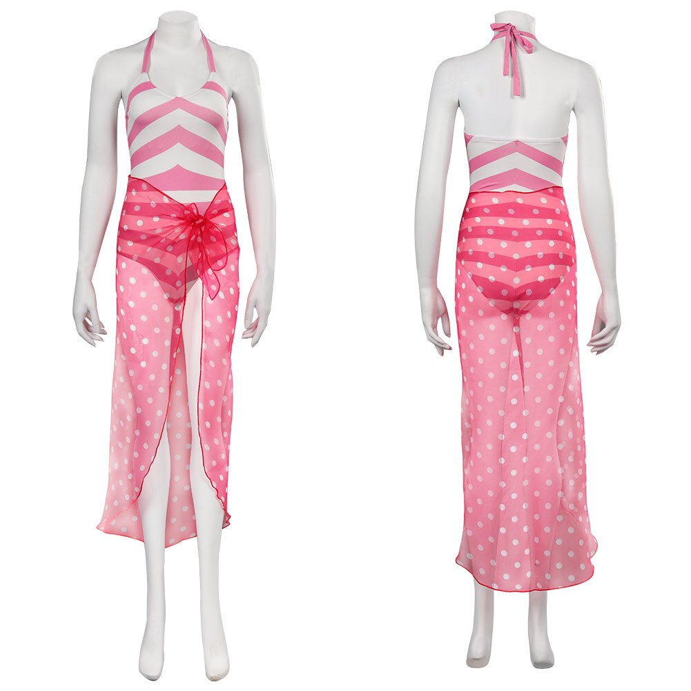 Barbie Margot Cosplay Swimsuit Skirt Costume Summer Swimwear Outfit Girls Women Jumpsuit Adults Halloween Carnival Party Suit XXXL