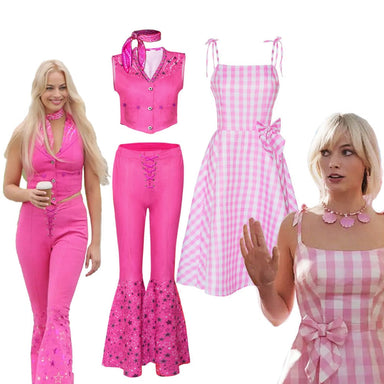 Barbie Movie Margot Robbie's Barbie Costume for Women's Barbie Dress i ...