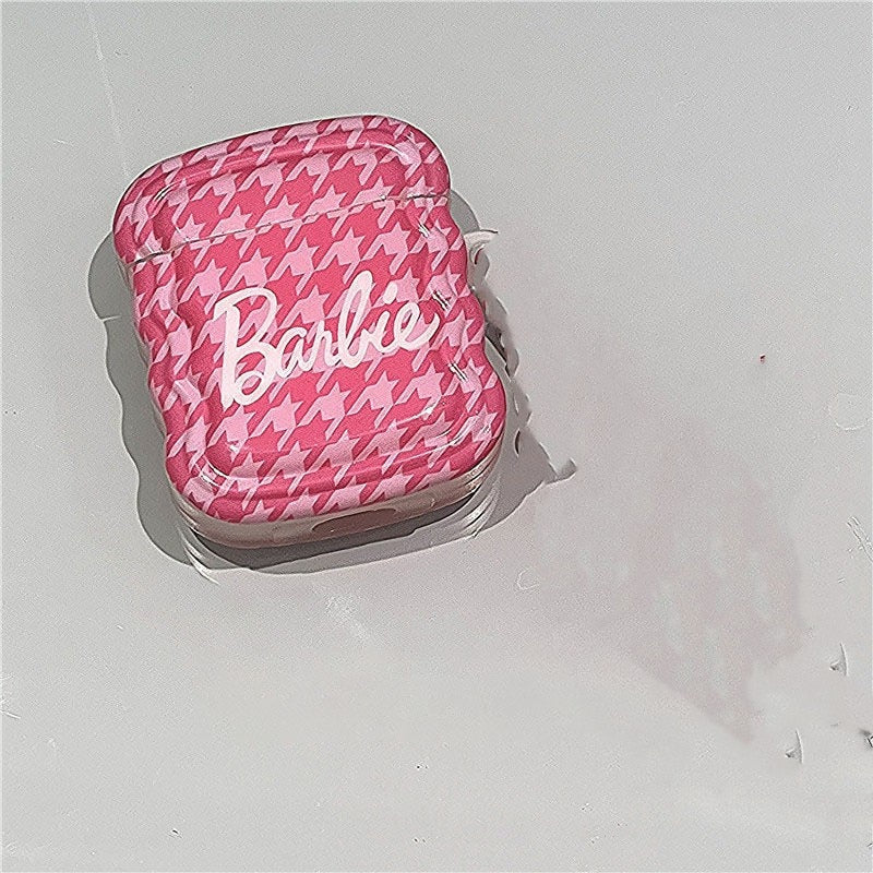 Barbie Niche Pink Pendant Airpodspro Headphone Cover Anime Fashion Women Y2K Girls Wireless Bluetooth Protective Case Keychain case