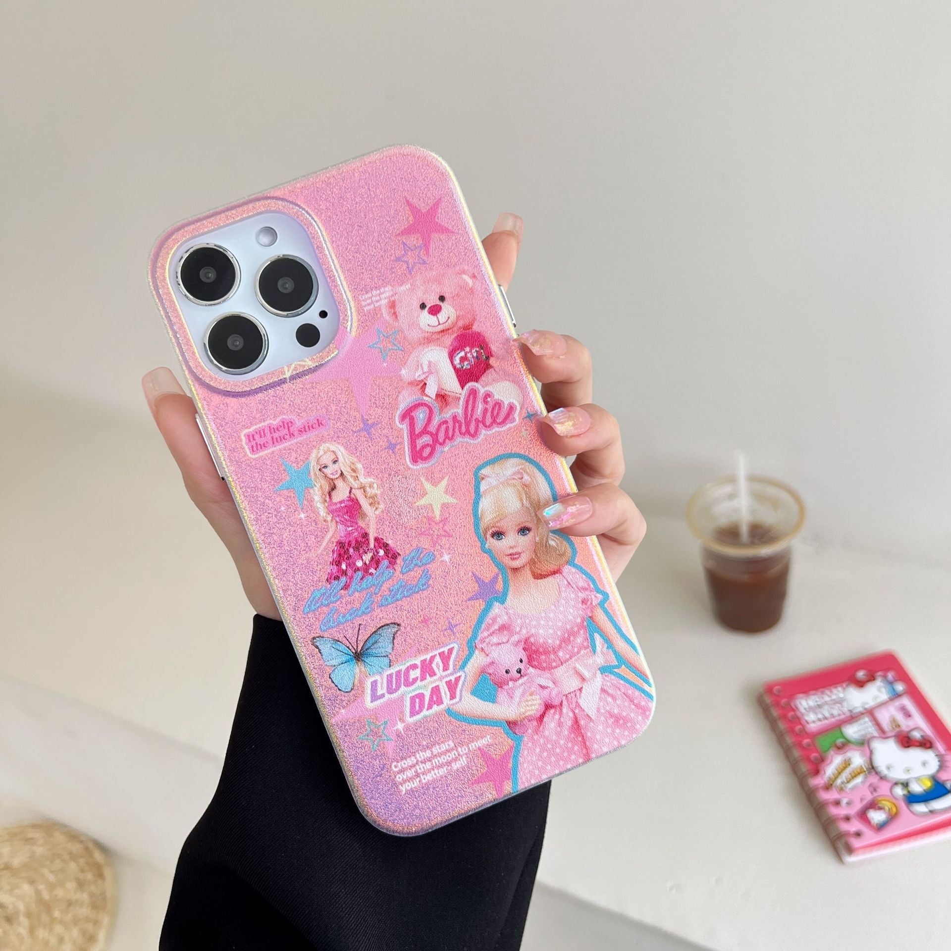 Barbie Phone Case Anime Fashion Female Iphone14Promax Shell Tpu Cute Kawaii Y2K Girls Phone Cell Holder Cartoon Protective Case Barbie