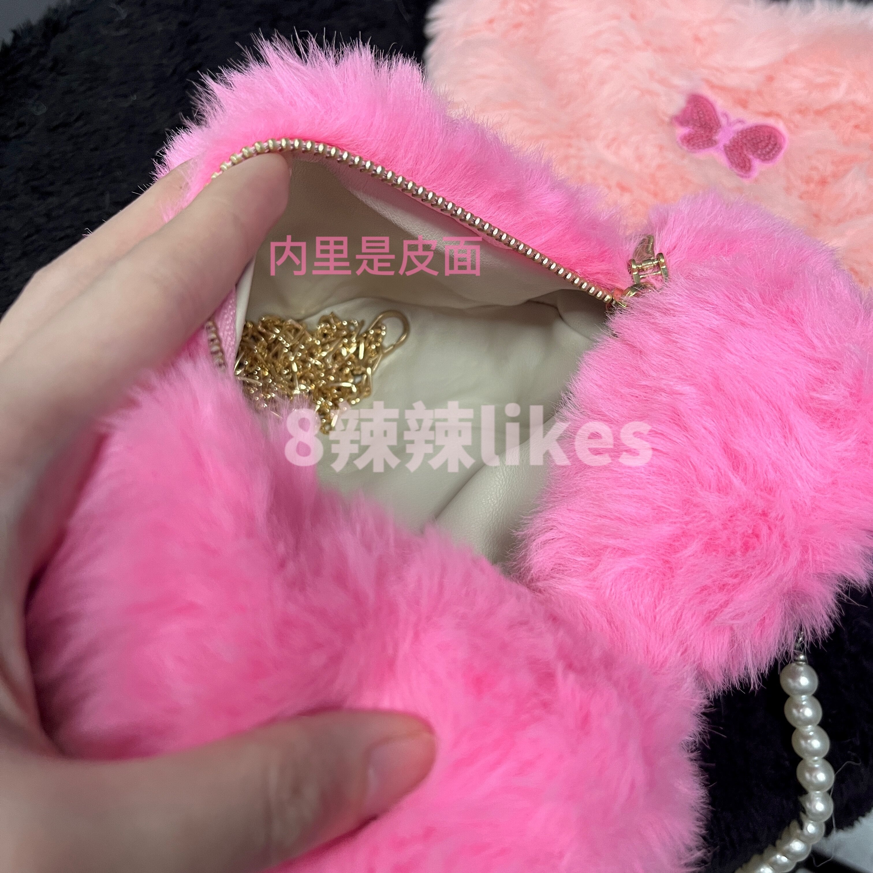 Barbie Princess Messenger Bag Fashion Women Y2K Girls Chain Plush Love Handbag Portable Fashion Woemn Messenger Armpit Bags Gift