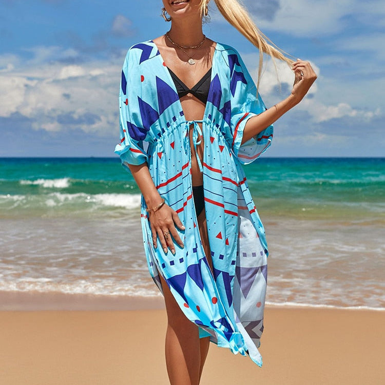 Beach Dress Sarong Cover-up Swimwear Bobe De Plage Pareo