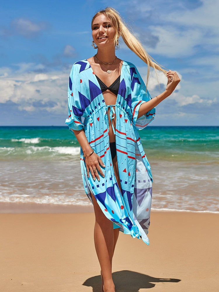 Beach Dress Sarong Cover-up Swimwear Bobe De Plage Pareo