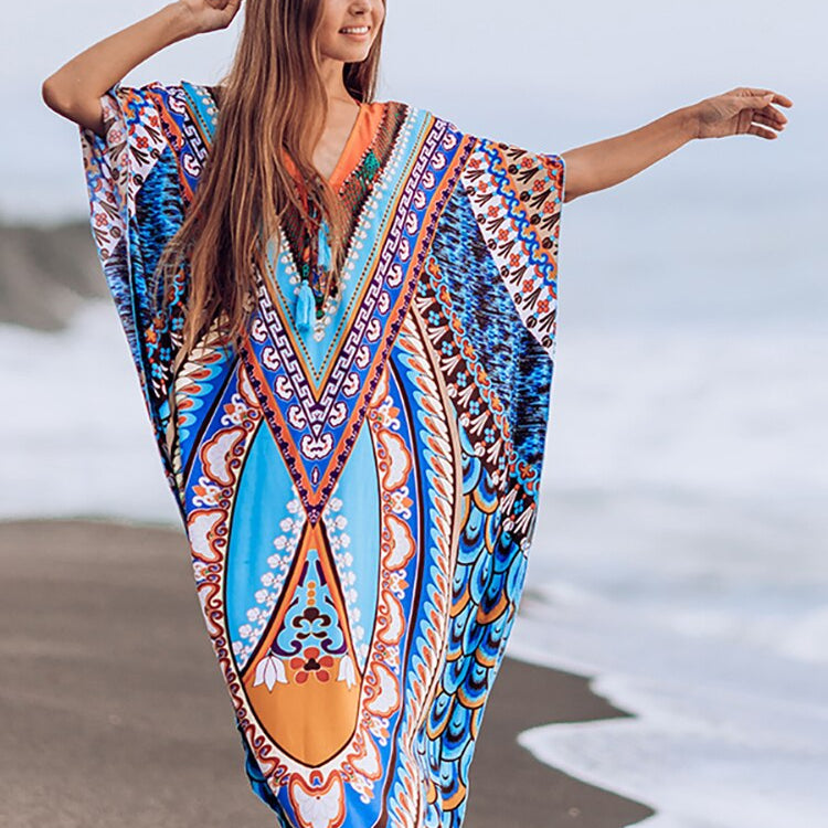 Beach Dress Sarong Cover-up Swimwear Bobe De Plage Pareo SF412D10 One Size