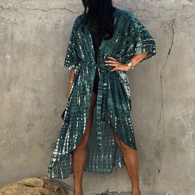 Bikini Cover-ups Beach Pareo Stripes