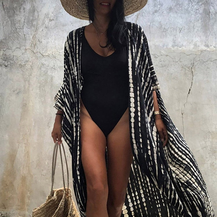 Bikini Cover-ups Beach Pareo Stripes