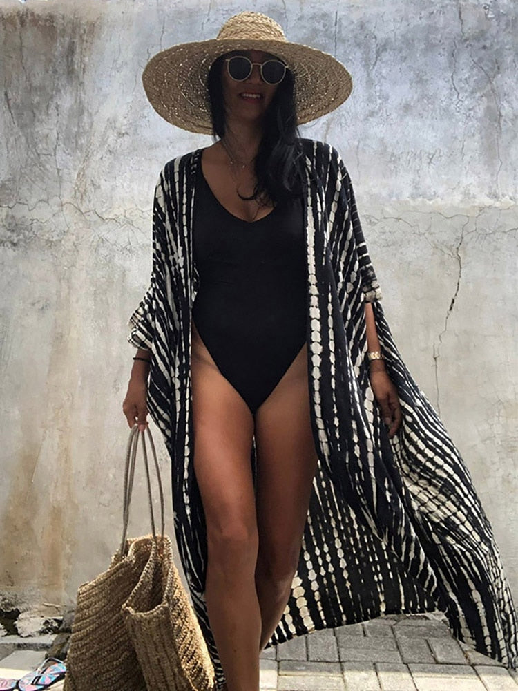 Bikini Cover-ups Beach Pareo Stripes