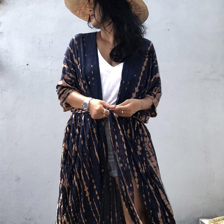 Bikini Cover-ups Beach Pareo Stripes