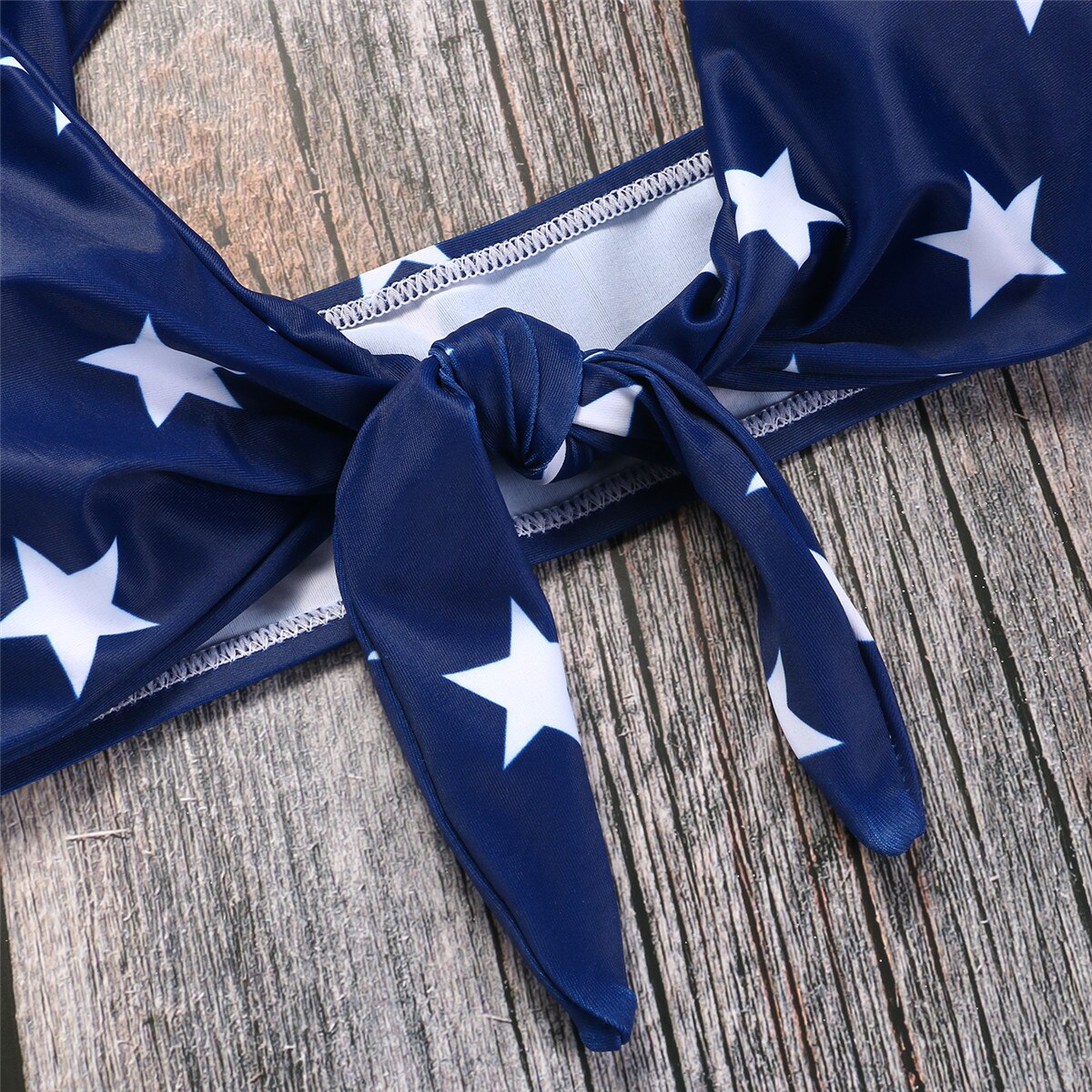 Bikini Flag of USA American Sexy Brazilian Bikini Set Swimsuit Woman Swim Wear Beachwear Tie Knot Front Lady Swimsuit