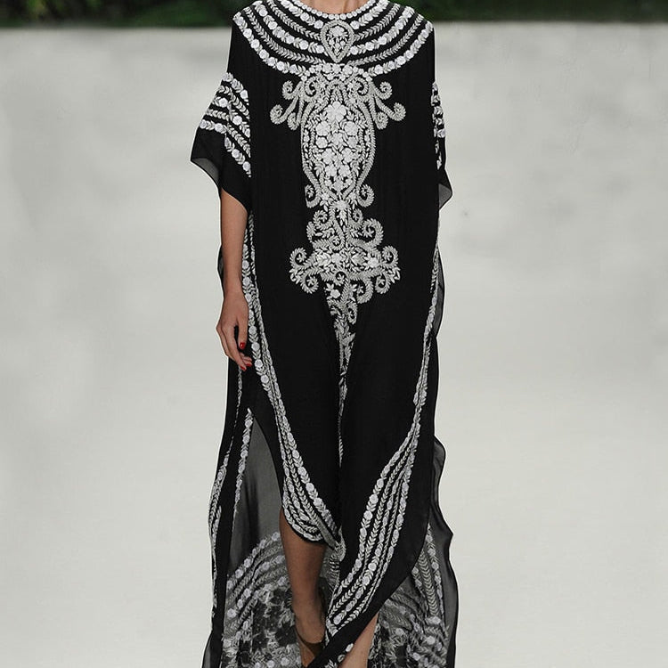 Black Beach Cover Up Plus Size Robe Kaftans Sarong Bathing Suit Cover Ups Beach Pareos Bikini Cover Up Womens Beachwear Tunic Color 08 One Size