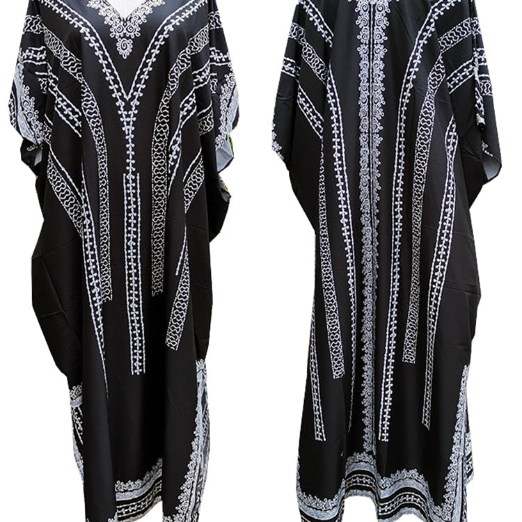 Black Beach Cover Up Plus Size Robe Kaftans Sarong Bathing Suit Cover Ups Beach Pareos Bikini Cover Up Womens Beachwear Tunic