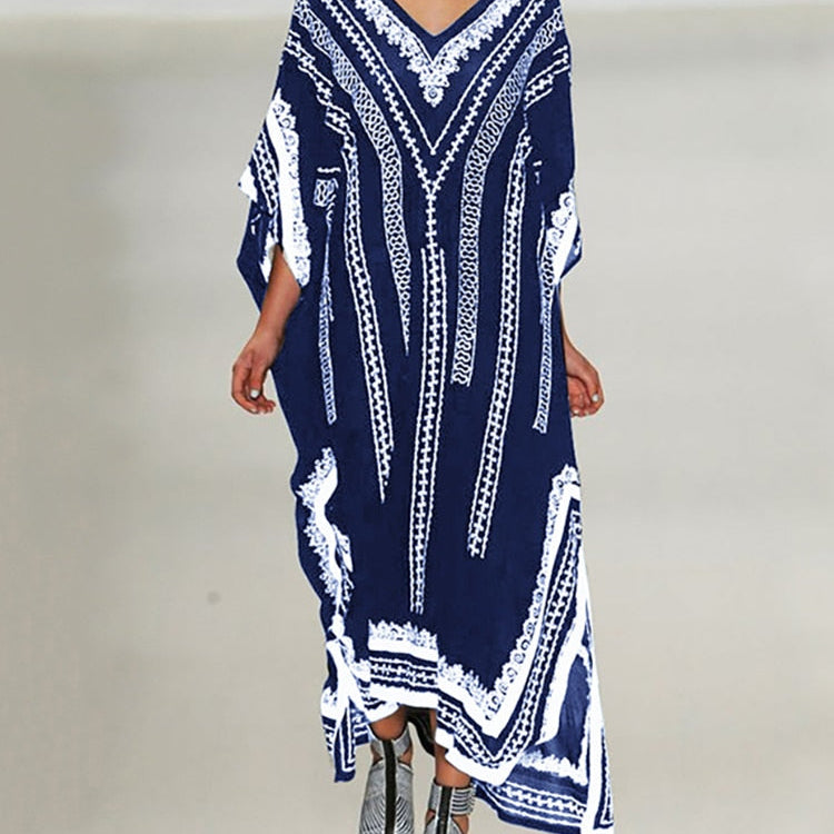 Black Beach Cover Up Plus Size Robe Kaftans Sarong Bathing Suit Cover Ups Beach Pareos Bikini Cover Up Womens Beachwear Tunic Blue One Size