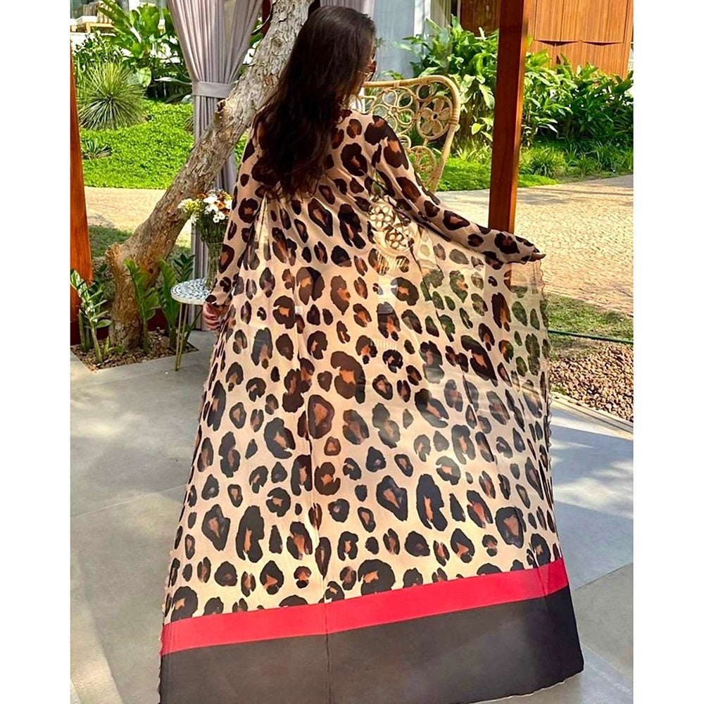 Blue Eyes Bikini Beach Cover up Tunics for Beach Long Kaftan Bikini Cover up Robe de Plage Sarong Beach Swimsuit cover-ups TZ21133Y10 One Size