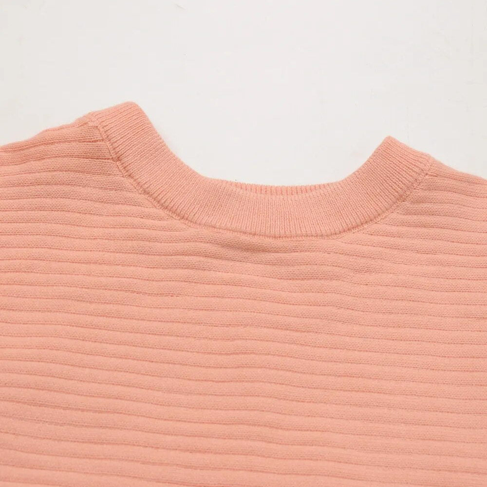 BubbleKiss Elegant Slim Two-piece Dress Sets Winter Women Knitted Dress Set Autumn Sweater Tank Dress Outfit Female Home Suit