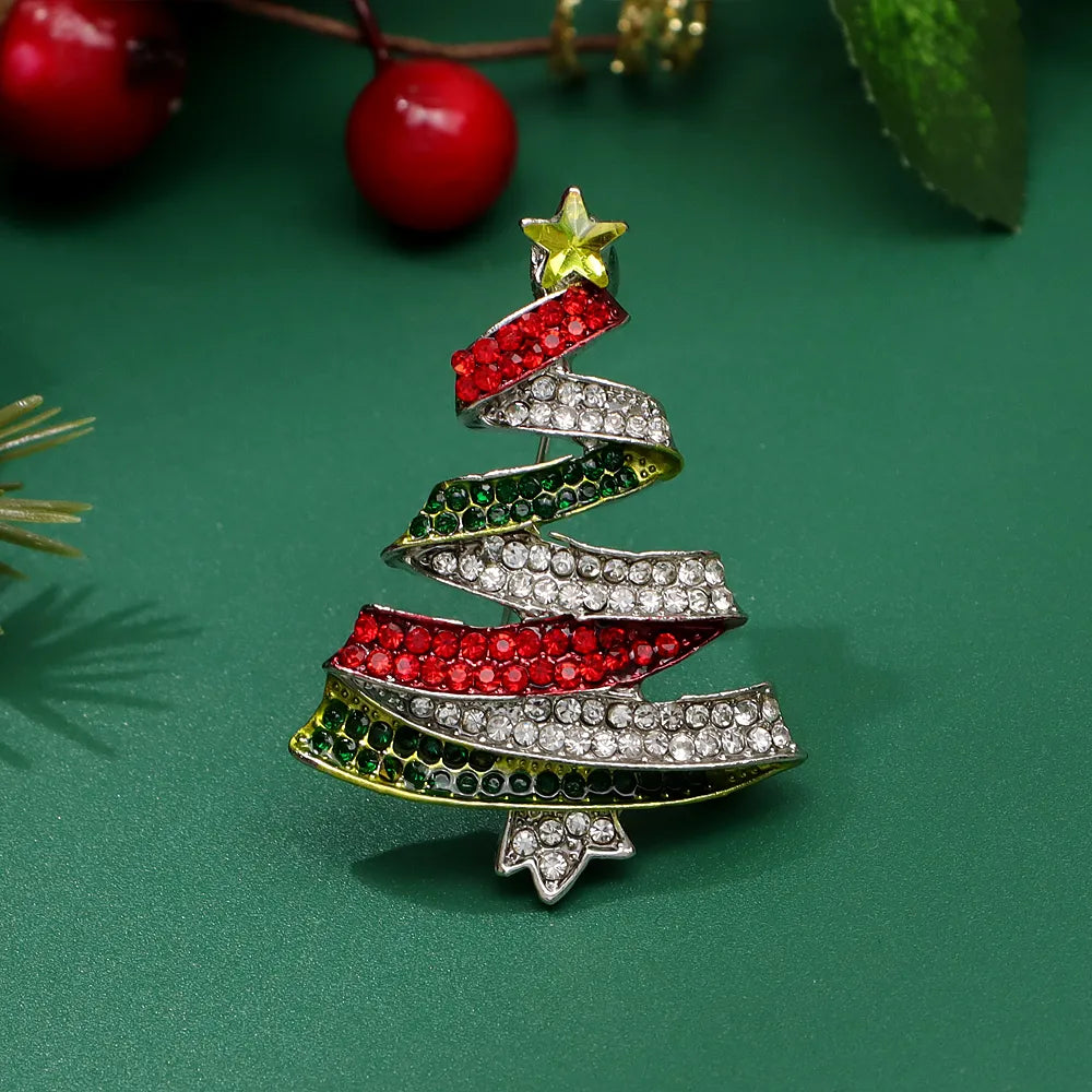 CINDY XIANG Colorful Christmas Tree Brooch Default Title