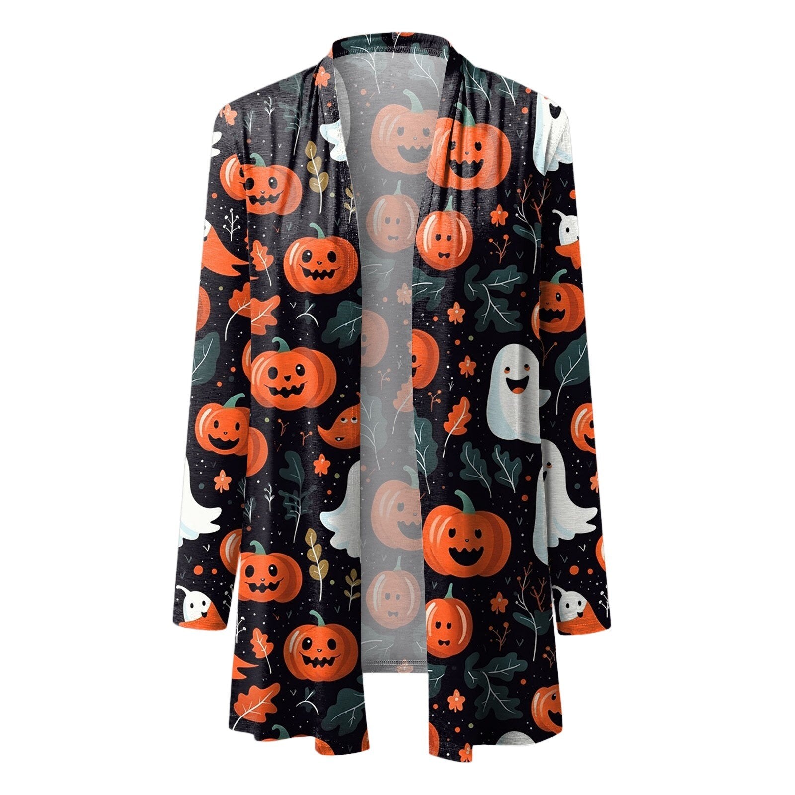 Casual Versatile Halloween Printed Thin Coat Cardigan New Basic Jackets For Women Fashion Woman Clothes Streetwear Ropa De Mujer