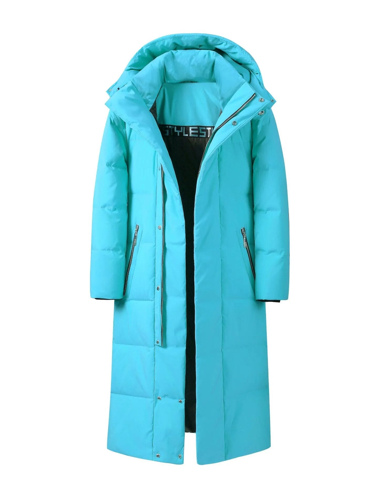 Coed Winter Cold resistant Down Jacket -30 Men's Women X-Long（Winter) Warm Fashion Brand Red Parkas S-5XL Blue