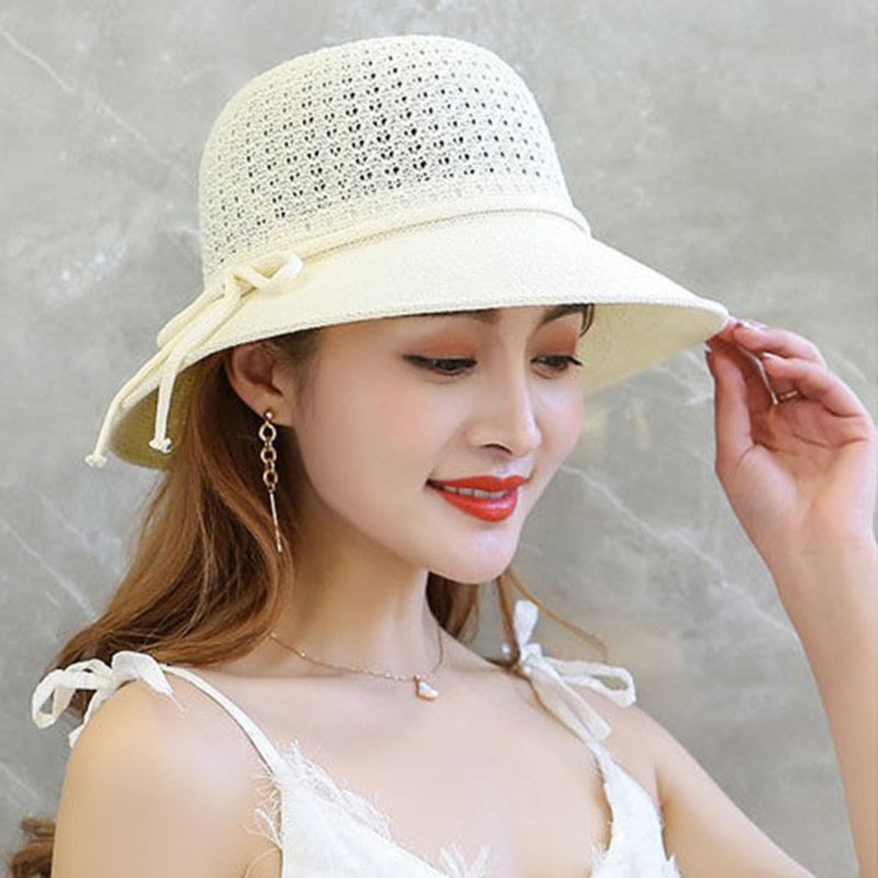 Cool Women Bucket Hats Female 2024 New Summer Korean Fahsion Sunscreen Fisherman Cap Outdoor Beach Sun Cap Hat For Women AMAIO